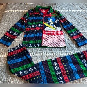 Sonic the Hedgehog Pajamas - Christmas Design   Kids size 10